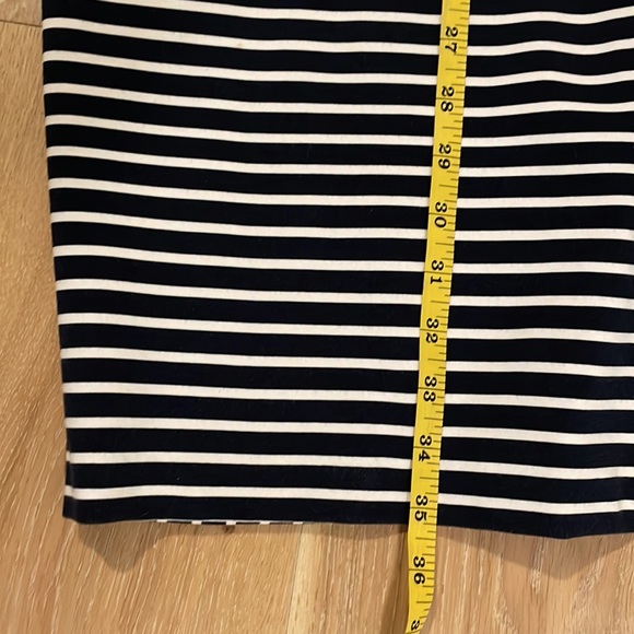 Banana republic size 4 navy and white striped sheath dress - Picture 5 of 6